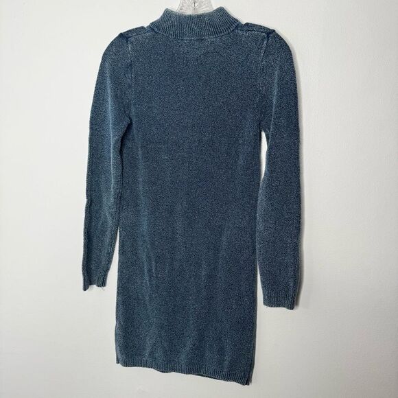 ZARA Blue Knit Dress Size Medium - Picture 6 of 6